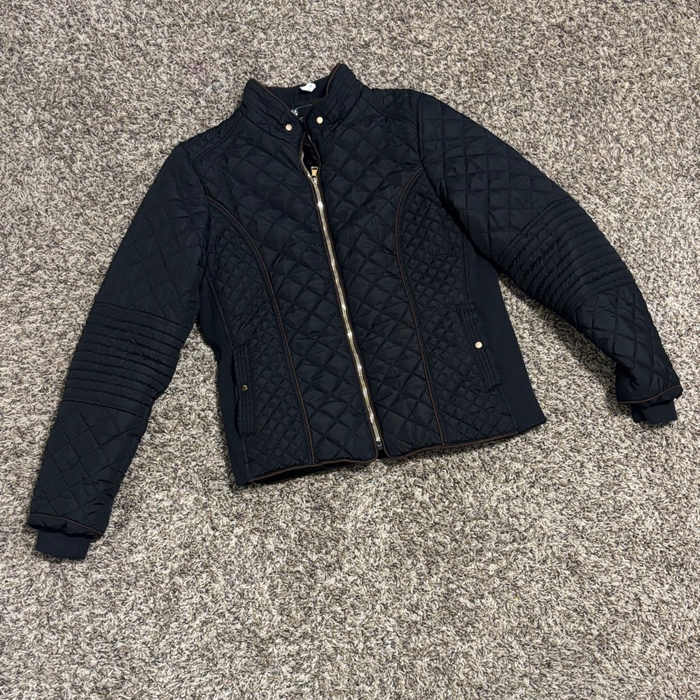Royalty For Me Quilted Black Puffer Jacket